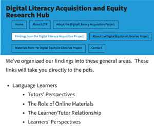 Findings on Digital Literacy Acquisition